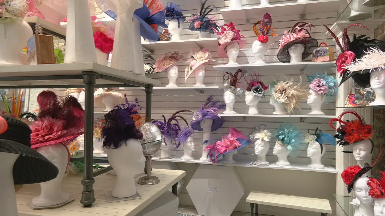 Derby hats and fascinators at Mat Hatter 502 in Louisville